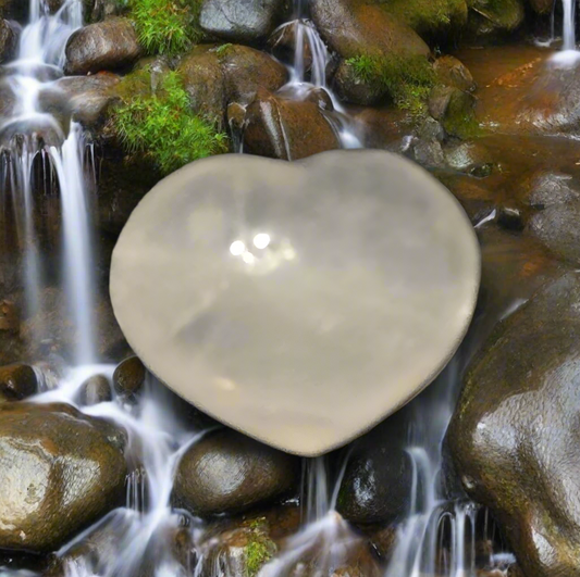 Clear Quartz Heart