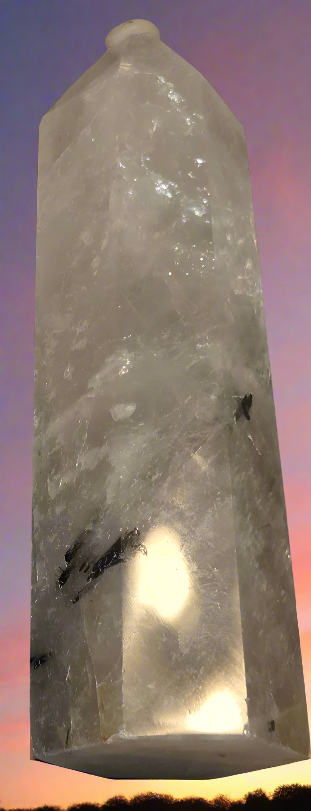 Black tourmaline tower