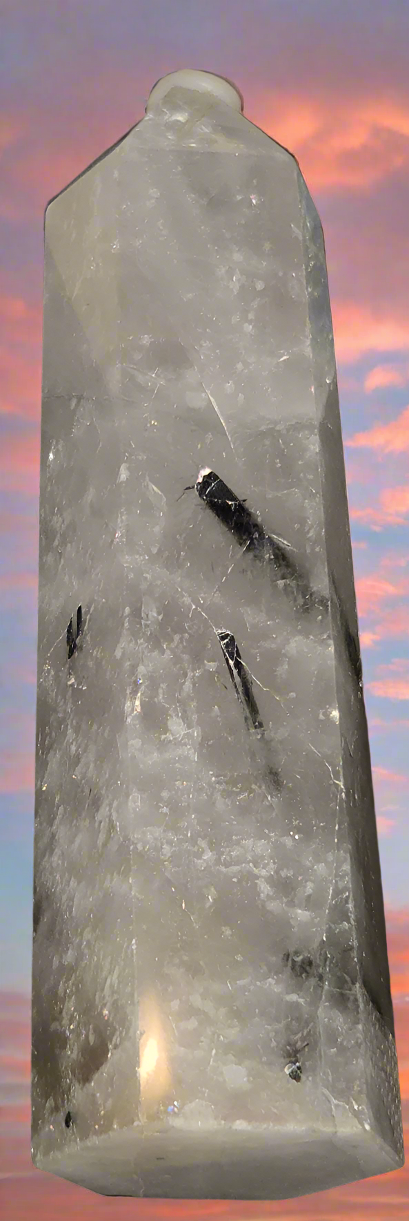 Black tourmaline tower