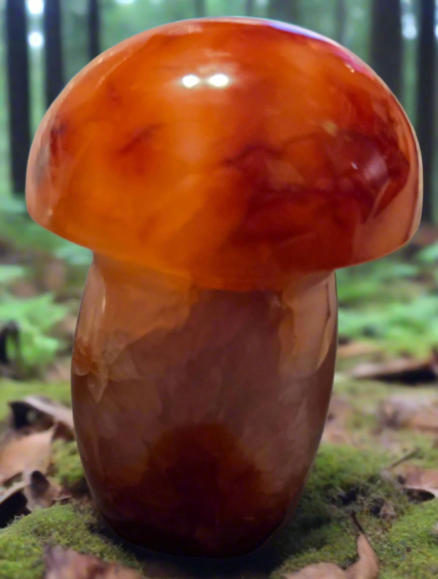 Carnelian mushroom