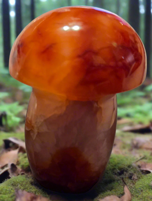 Carnelian mushroom