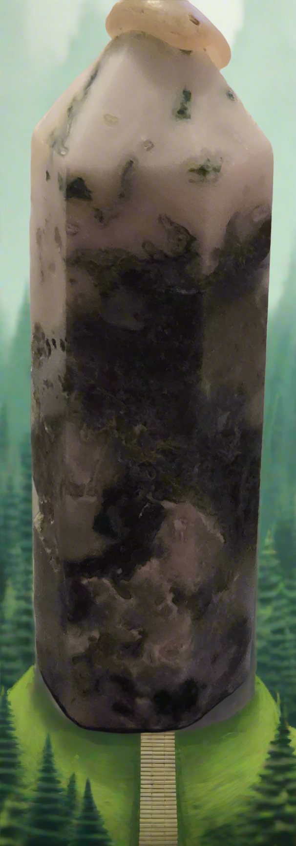 Moss agate tower
