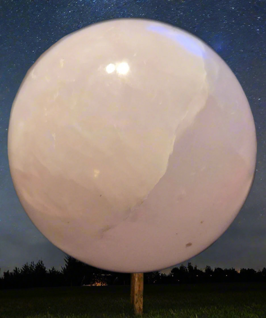 Pink calcite sphere