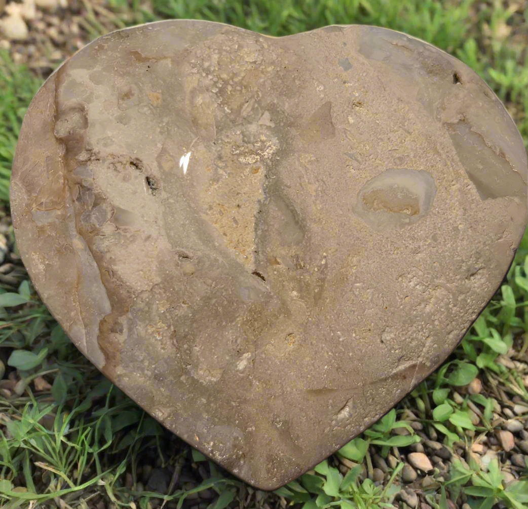 Pink Amathyst Heart