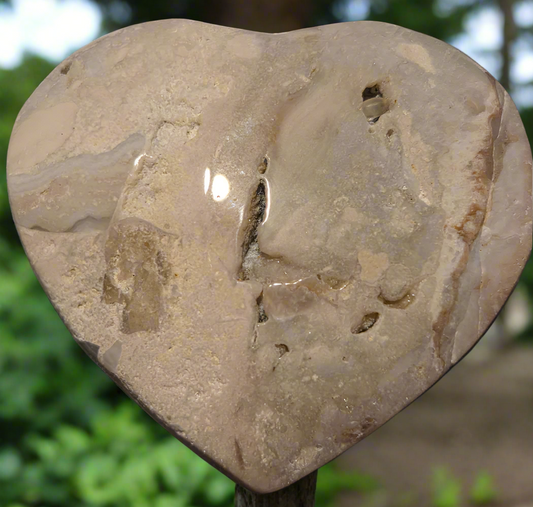 Pink Amathyst Heart