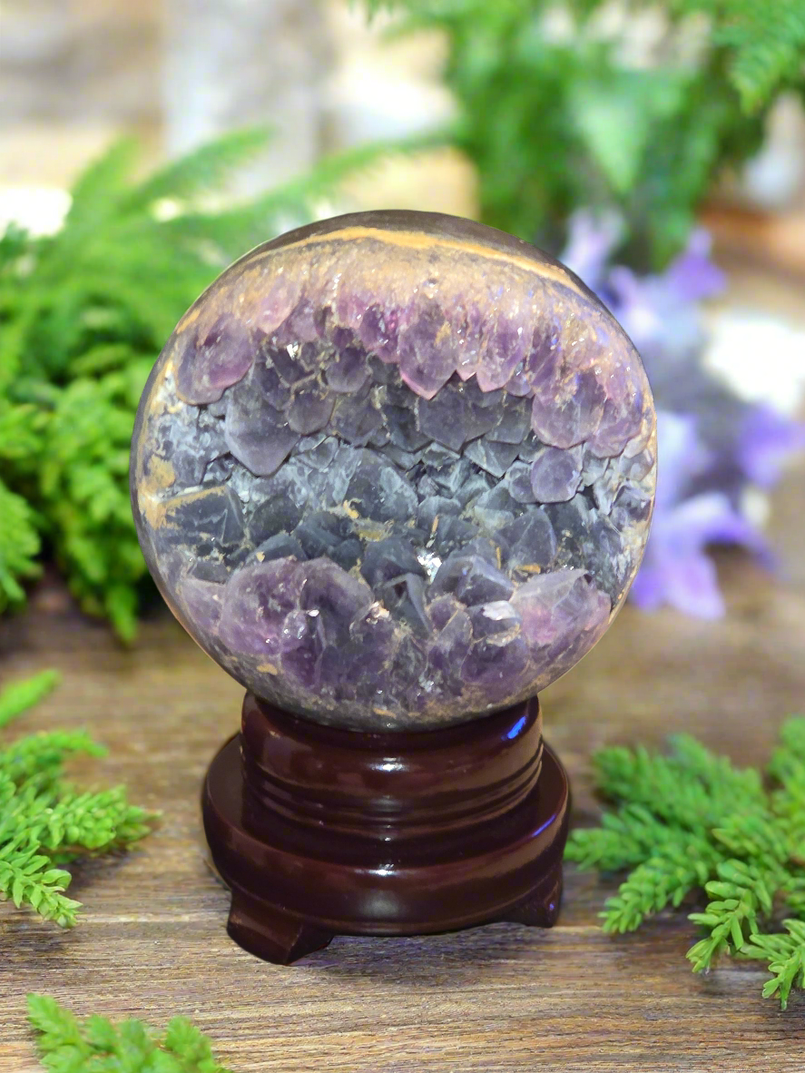 Amethyst Pac-Man Sphere