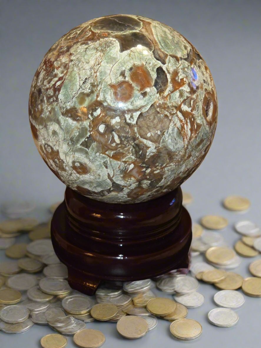 Money Agate Sphere