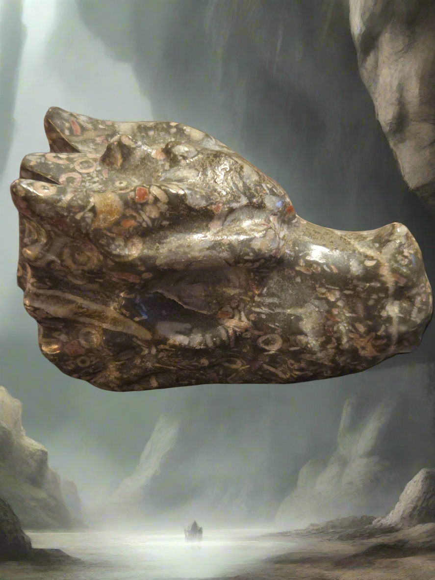 Crinoid Dragon Skull