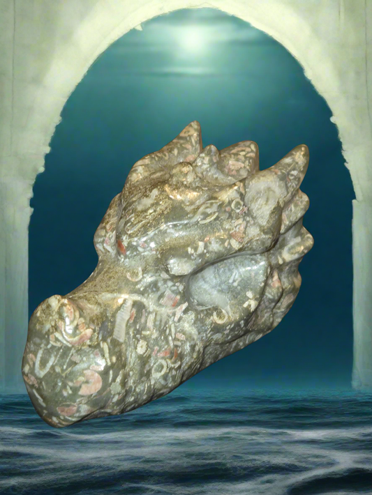 Crinoid Dragon Skull