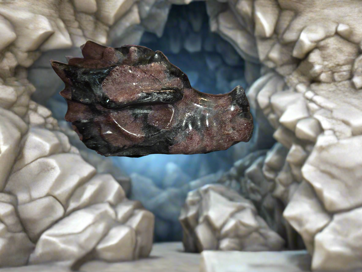 Garnet Dragon Skull