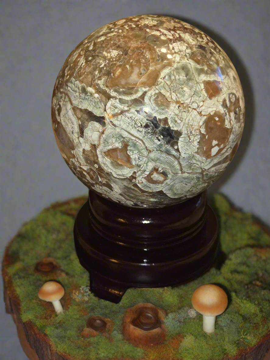 Money Agate Sphere
