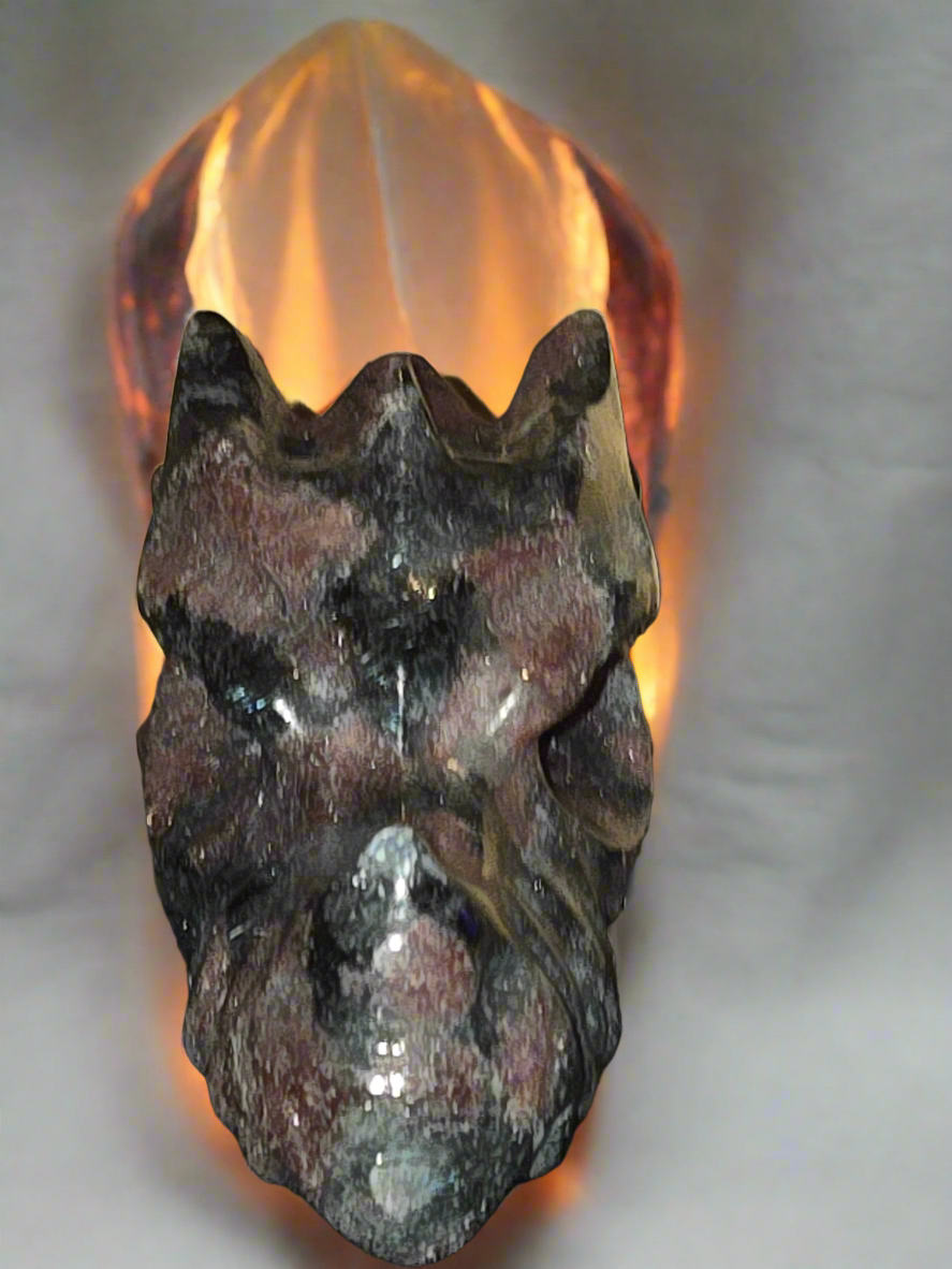 Garnet Dragon Skull