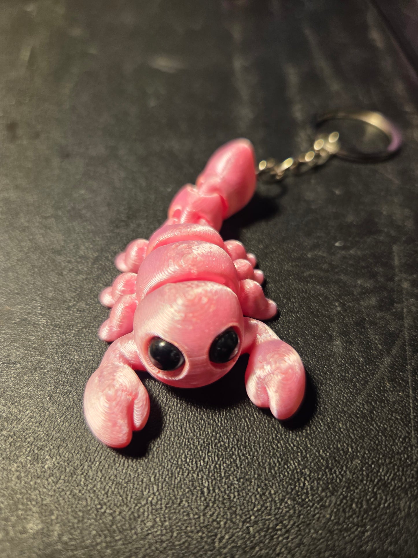 3D printed scorpion keychain