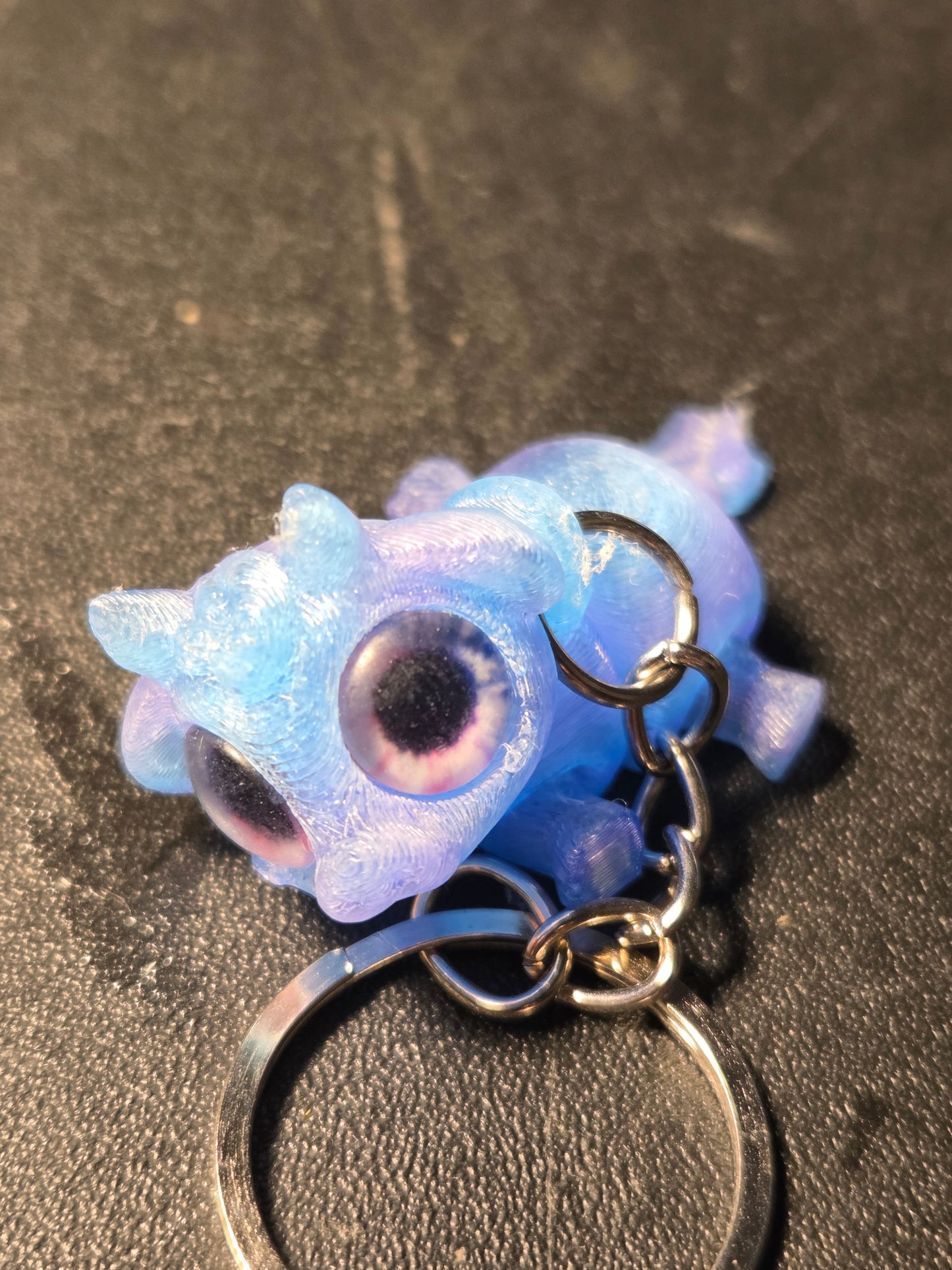 3D printed cow keychain