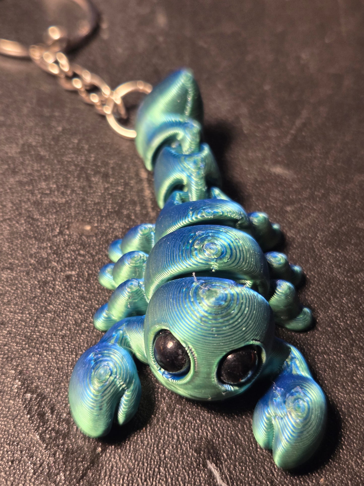 3D printed scorpion keychain