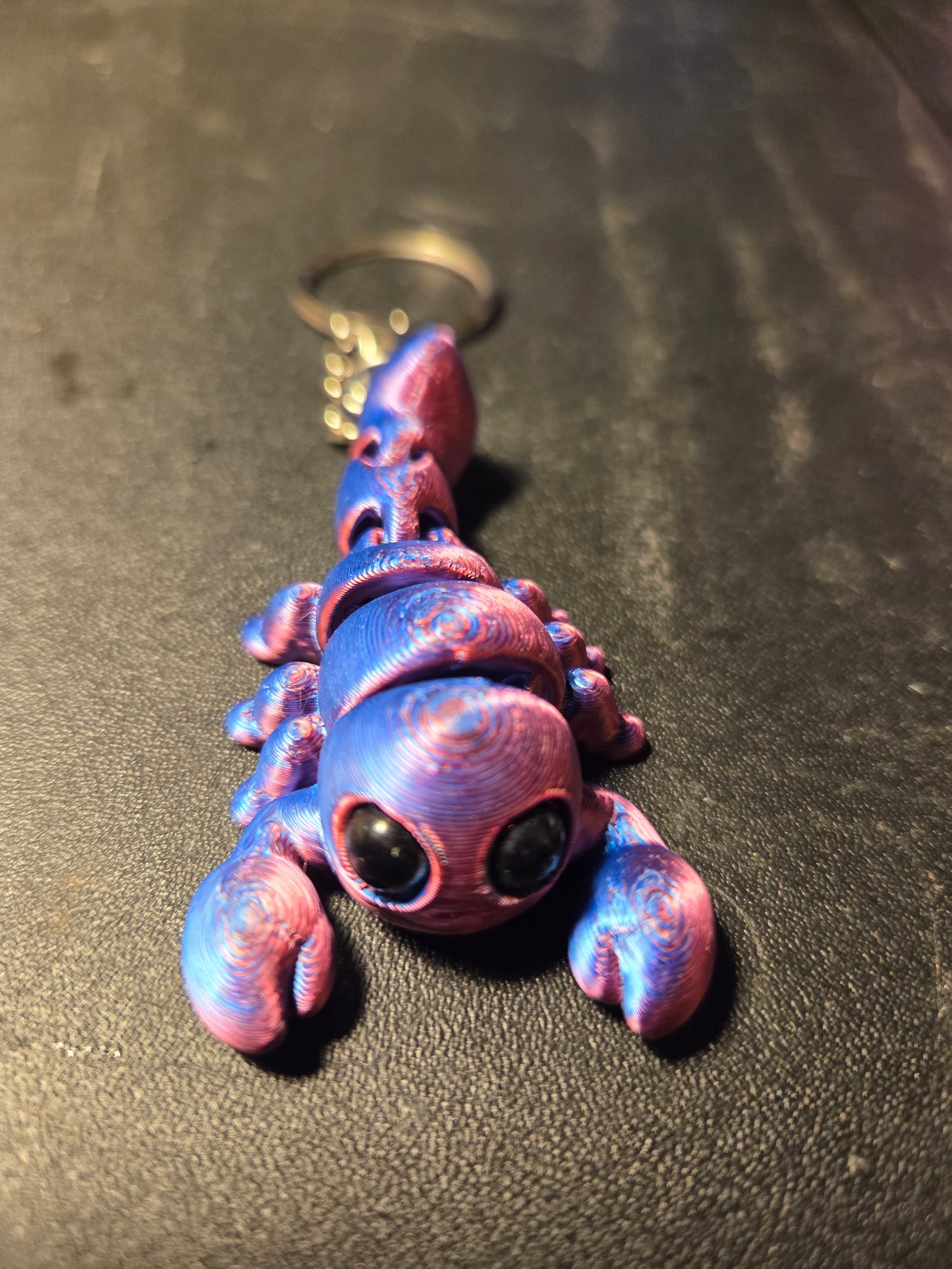 3D printed scorpion keychain