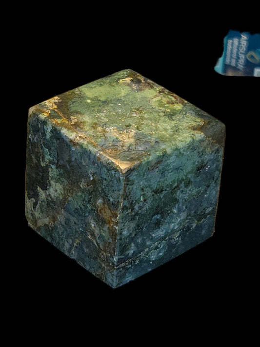 Moss agate cude