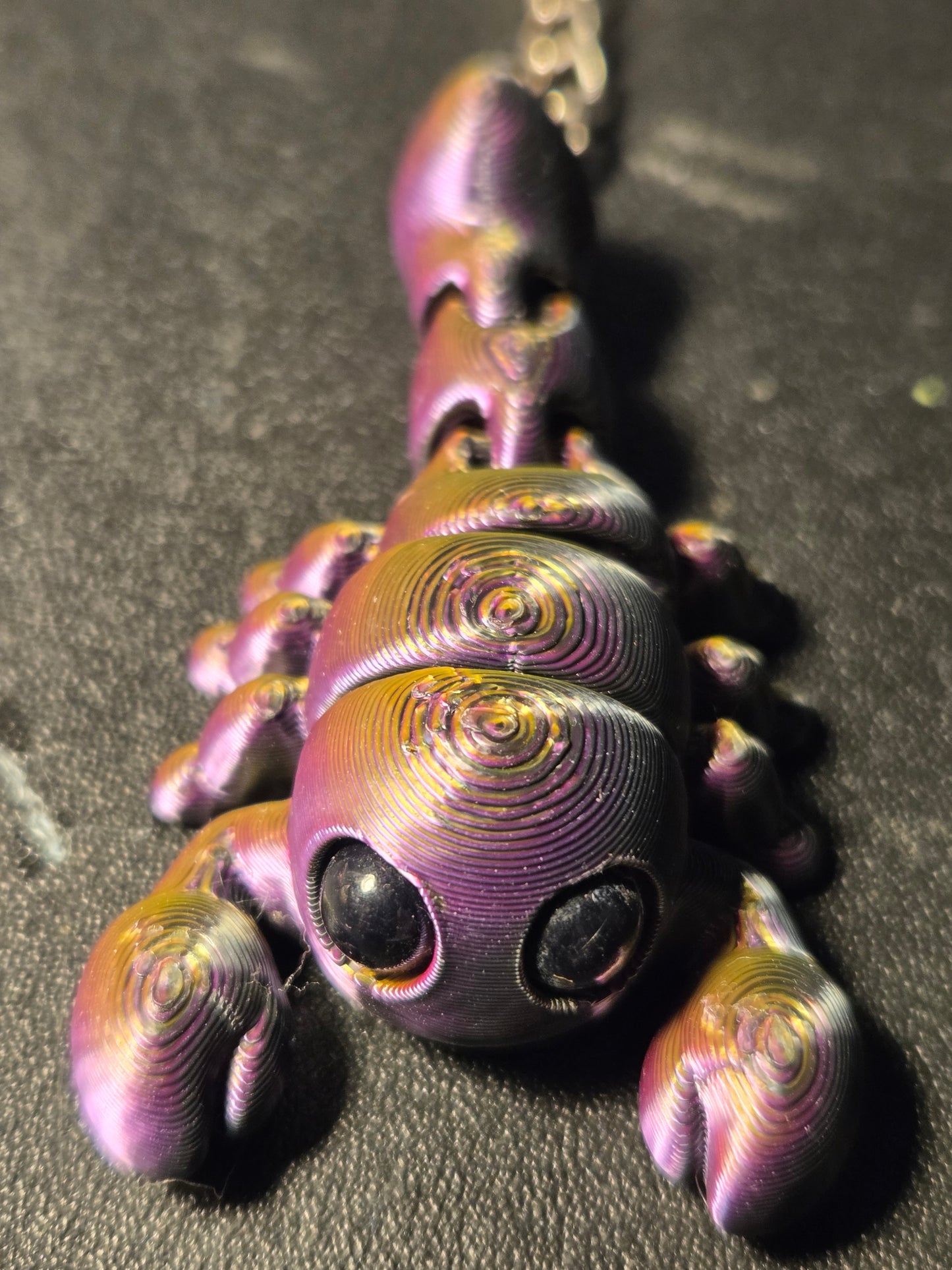 3D printed scorpion keychain