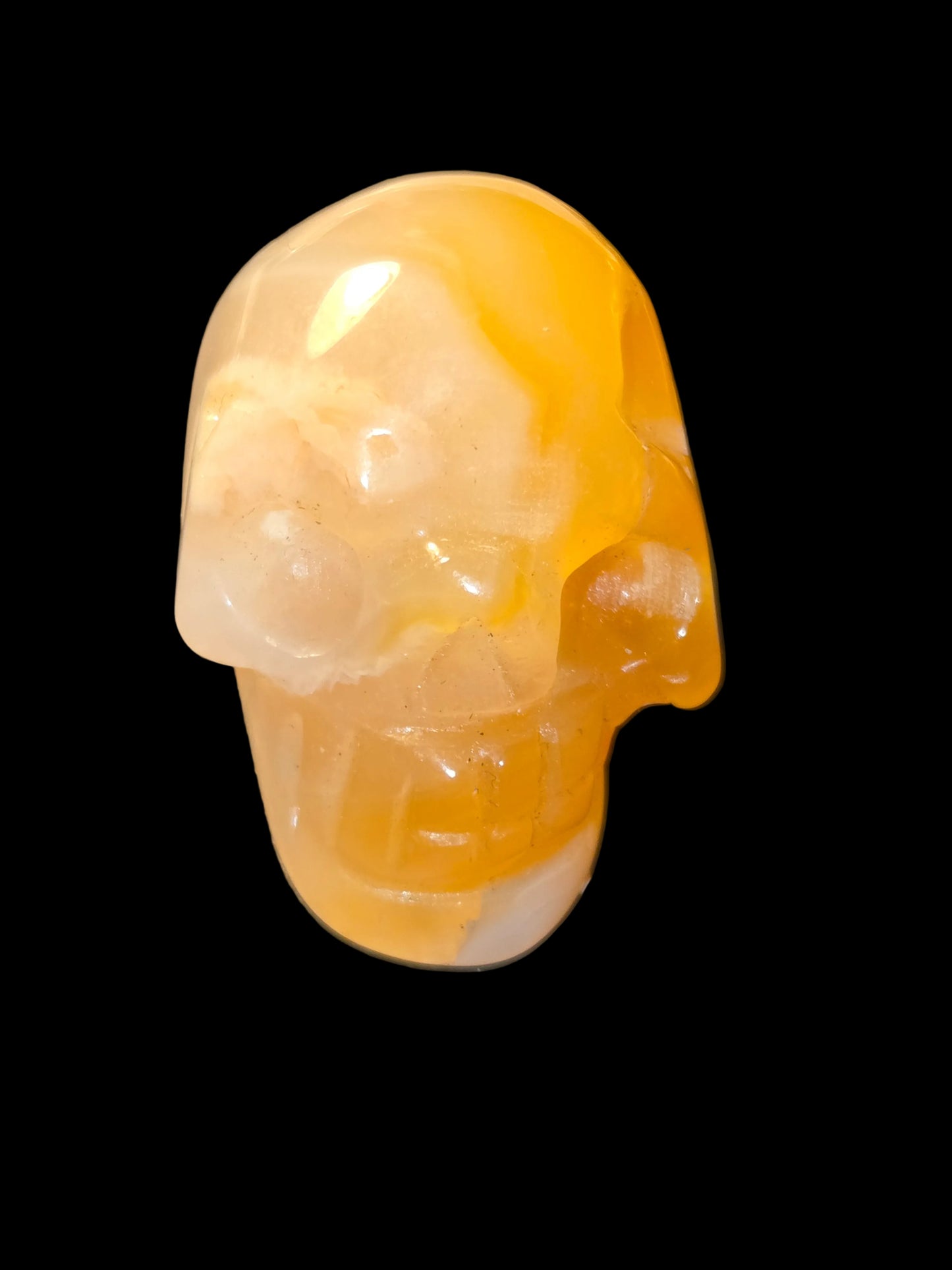 Lace agate skull